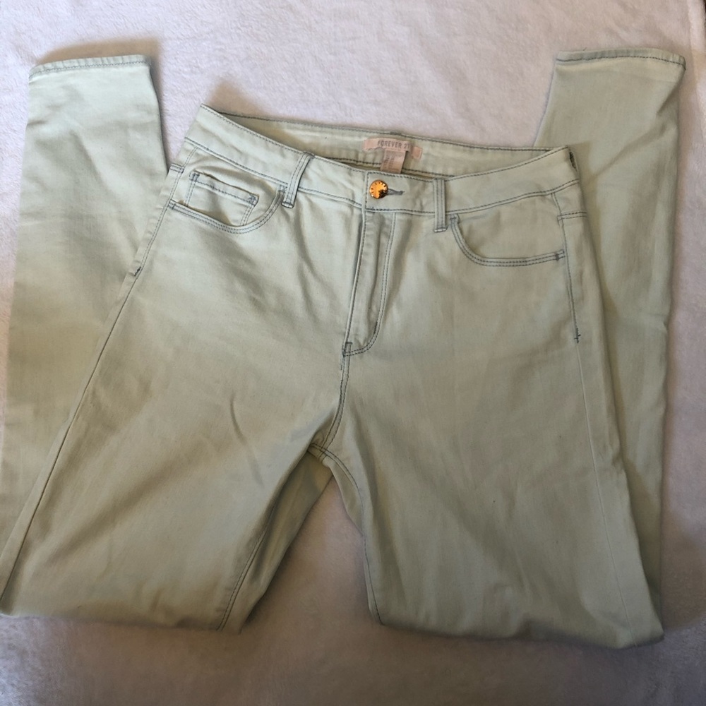 Light Blue White Jeans!
